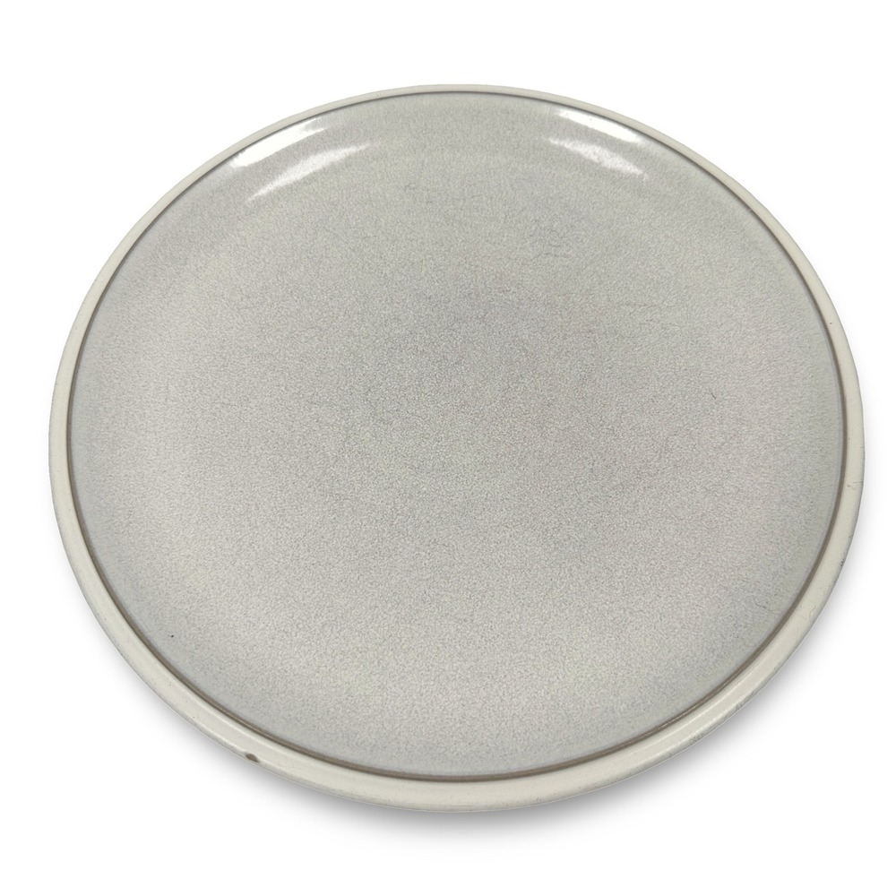 Denby Energy Cream Gray Speckled Handcrafted Stoneware 10.75‎ Inch Dinner Plate